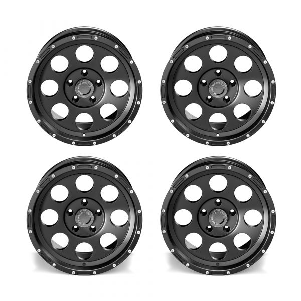 4x ASP Alloys Alufelge 1426 schwarz 8,5x18 ET +12