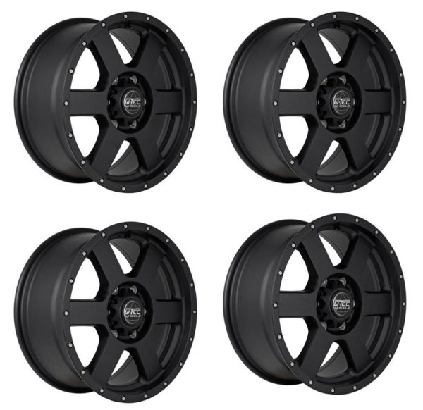 4X ALUFELGE W-TEC ALL TERRAIN 8,5X18 ET35 PASSEND FÜR JEEP WRANGLER JL (2018-)