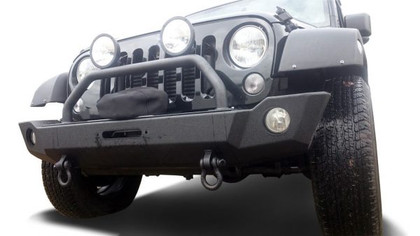 FRONTSTOSSSTANGE MIT BÜGEL -SCHWARZ- PASSEND FÜR JEEP WRANGLER JK – Bild 3