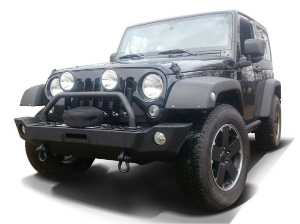 FRONTSTOSSSTANGE MIT BÜGEL -SCHWARZ- PASSEND FÜR JEEP WRANGLER JK – Bild 2