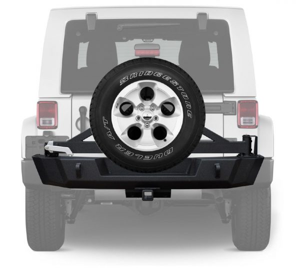 HECKSTOSSSTANGE + RESERVERADTRÄGER PASSEND FÜR JEEP WRANGLER JK Gutachten