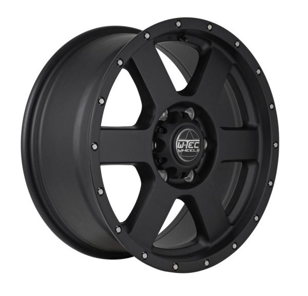 4X ALUFELGE W-TEC ALL TERRAIN 8,5X18 ET35 PASSEND FÜR JEEP WRANGLER JL (2018-) – Bild 3